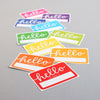 NAME TAGS // Hello My Name Is, Rainbow (Pack of 10)