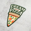 Pizza lovers, it's a sticker for you. Hand-lettered 