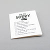 You choose what to apologize for! Hilarious and so useful. 