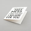 Em Dash Paper Co. greeting card for the person in your life who is currently riding the struggle bus. 
