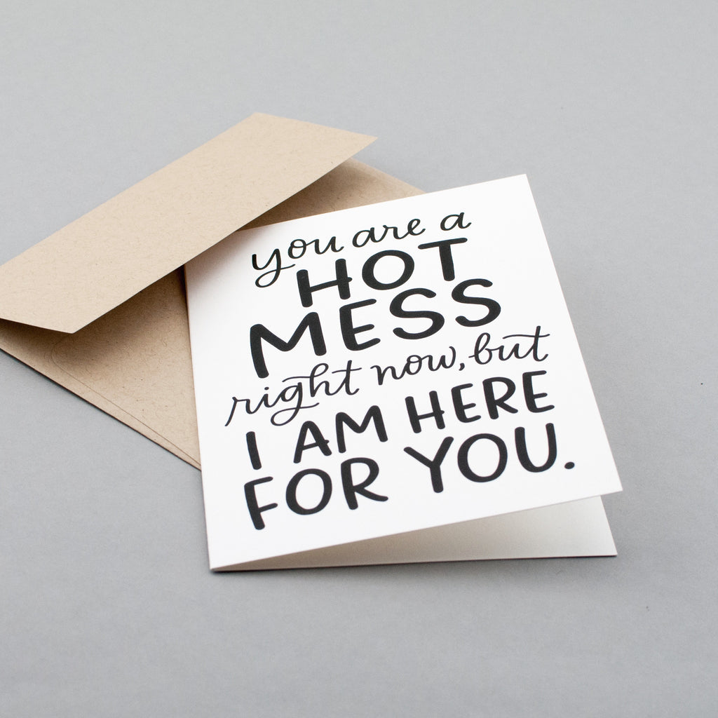 Sassy encouragement card for your bestie who's going through a hard time. 