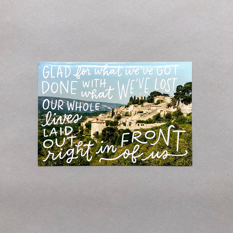 PHOTO ART // Glad for What We’ve Got (4 x 6)